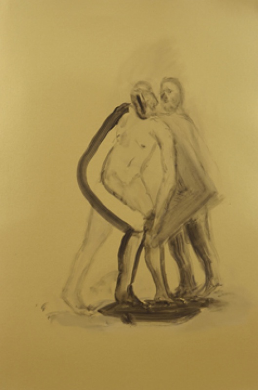 watercolor of people