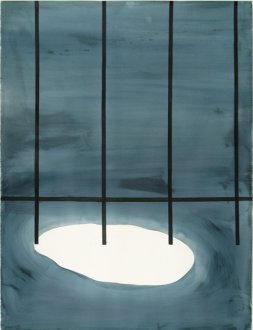 black vertical line with white circle