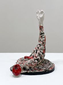 ceramic mermaid with red hair